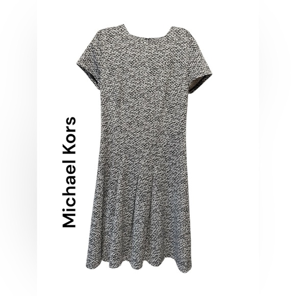 Michael Kors Black and White Patterned Dress 4 - Picture 1 of 8